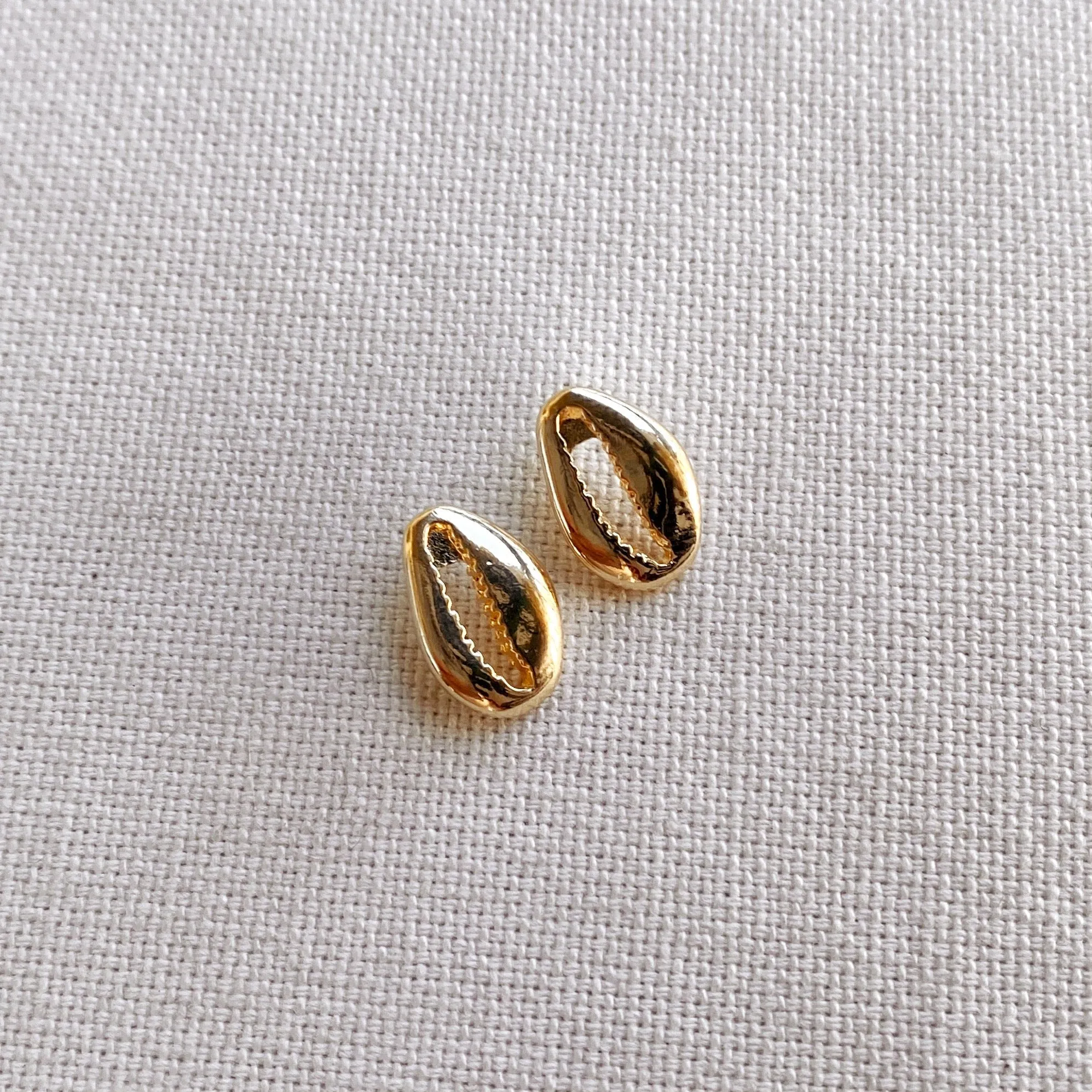18k Gold Filled Cowrie Shell Protection Earrings