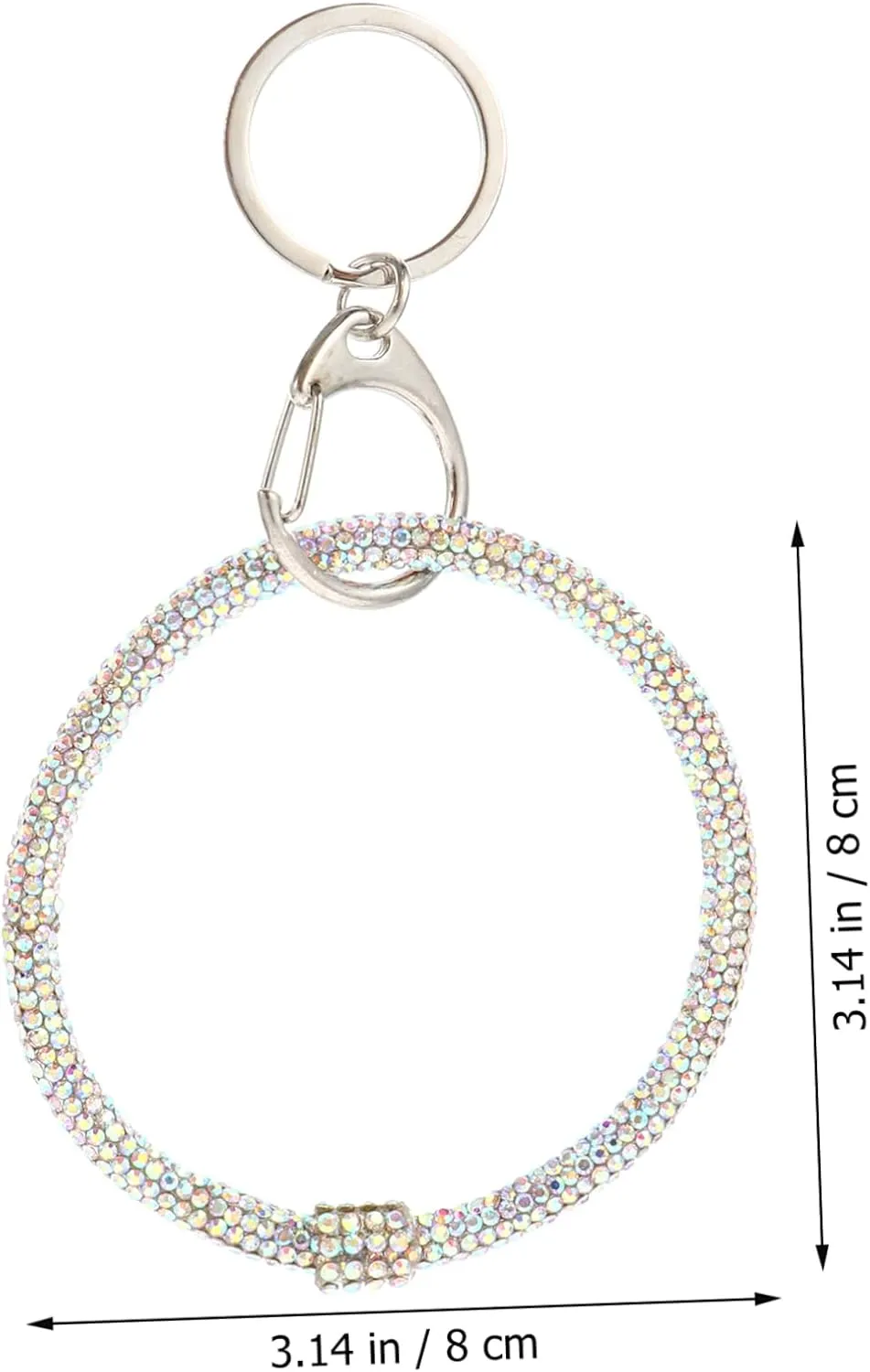 1Pc bracelet keychain bracelet key ring charms bracelets charm bracelet for women womens keychains for car keys Wristlet Key holder Accessories rhinestones key chain women's