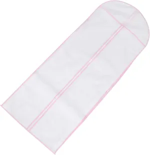1Pc Wedding Dress Protective Cover Bag Nonwoven Garment Storage for Bridal Full Dresses Edge Dustproof and Wrinkle Resistant for Travel and Storage