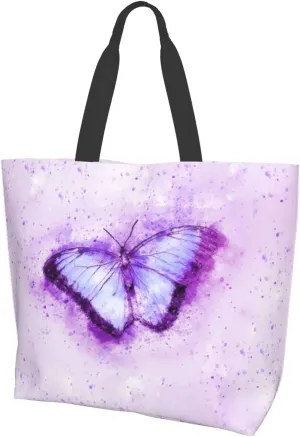 AmerTac Tote Bag Large Women Casual Shoulder Bags Gifts Reusable Waterproof For Weekender Travel Grocery Shopping Outdoor