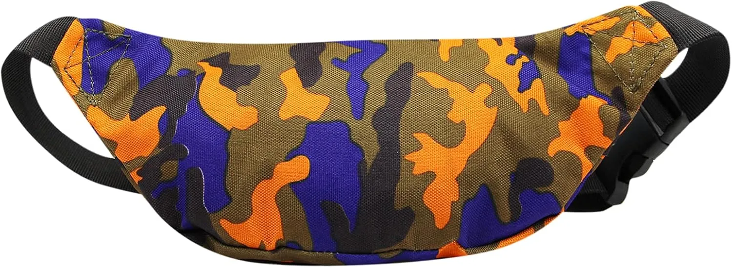 ANKOMINA Little Boys Fanny Pack Kids Small Camouflage Waist Pack Belt Bag Pack Pouch with Adjustable Strap for Toddler Children Sport,Running,Hiking,Camping