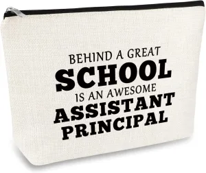 Assistant Principal Gift Principal Makeup Bag Gift Assistant Principal Appreciation Gift Cosmetic Bag Thank You President Teacher Graduation Gift Assistant Principal Retirement Goodbye Farewell Gift