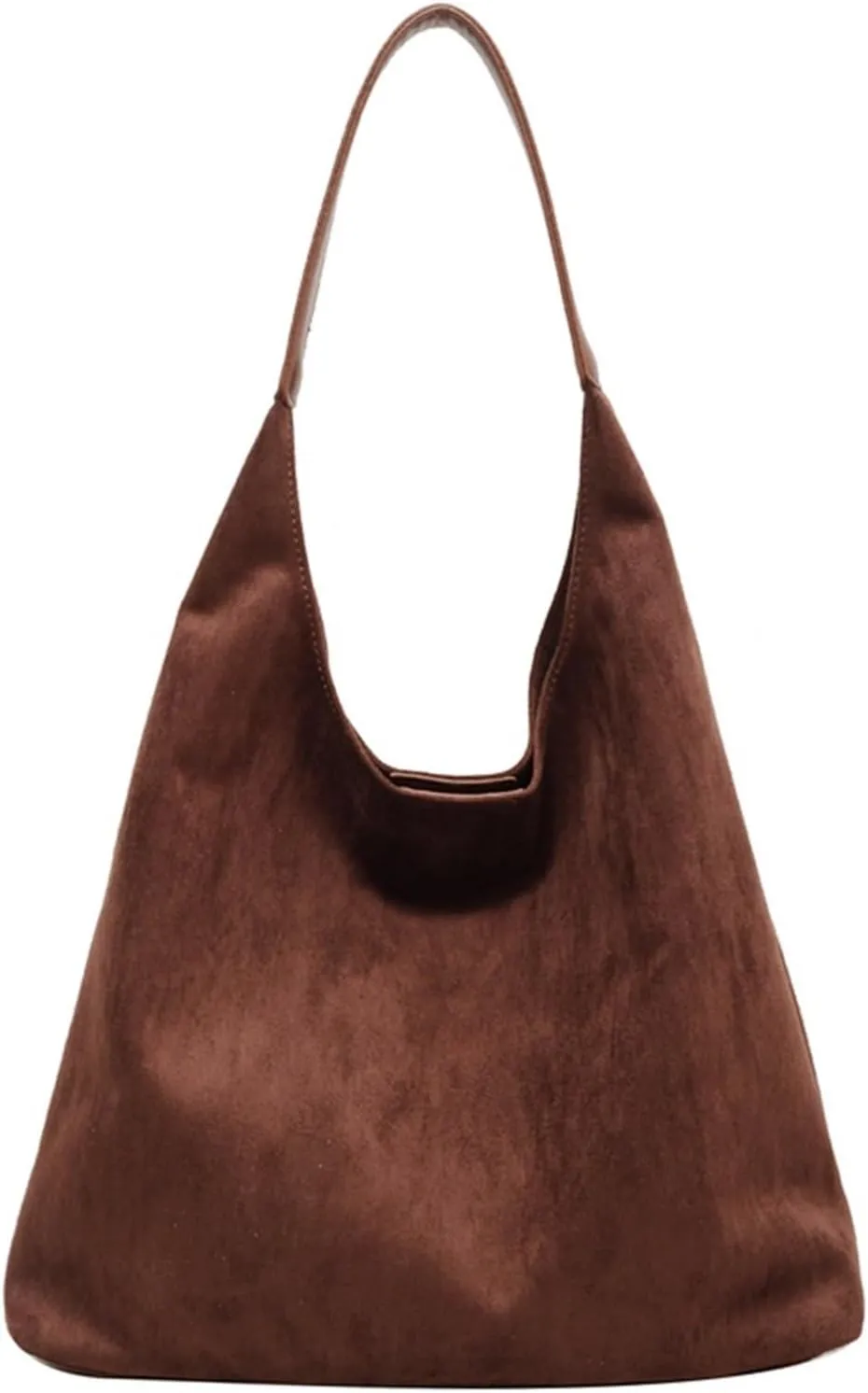 Autumn and Winter Vintage Women's Retro Handbags Large Capacity Suede Women's Shoulder Bag Daily Commuter Handbag Shopping