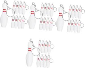 BESPORTBLE 4sets Bowling Keychain Bowling Keychains for Women Decorative Pendant Sports Keyring 9pcs*4