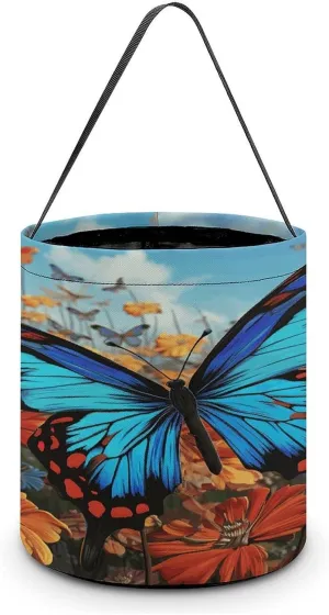 Big Butterfly Halloween Tote Candy Bag Candy Basket Candy Bucket Gift Bag for Halloween Party