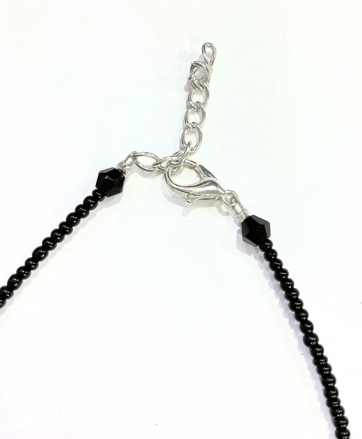 Black Bead Crystal Charm Anklet Bracelet Handmade Simple Summer Beach Waterproof Ankle Foot Chain Bracelets for Women Minimalist Jewelry Adjustable