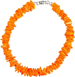BlueRica Puka Chip Shell Anklet (Solid Color) 10"