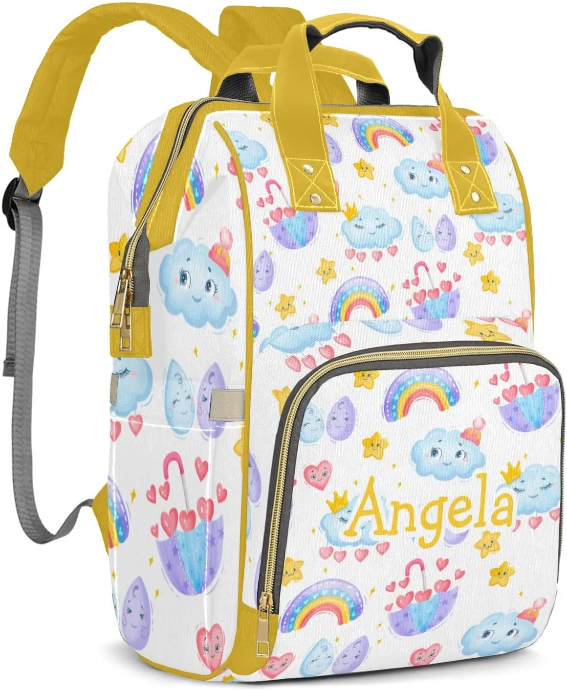 Cartoon Mummy Bags Custom with Name Personalized Diaper Bags Backpack Presents