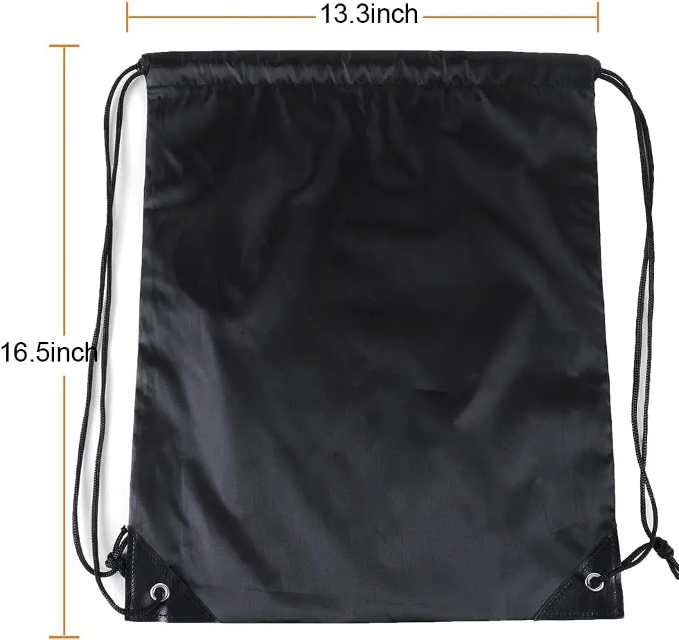 CODOBON 50 Pcs Drawstring Bags, Bulk Draw String Backpack, Cinch Polyester Bag for Gym Sport, 10 Colors