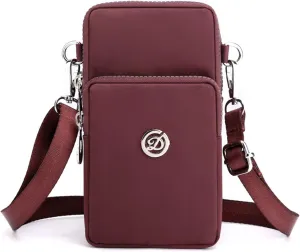 Crossbody Small Messenger Mini Wallet Card CellPhone For Women Handbag With Credit Shoulder Slots Purse (B, One Size)