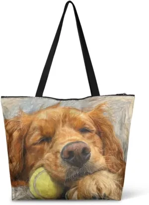 Cute Corgi Dog Women Tote Bag, Halloween Gothic Skull Butterfly Paper Handbag, Watercolor Cocount Tree Commute Bag