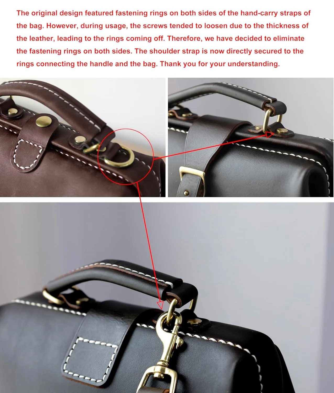 Doctor Bag-Leather Backpack,Hand Stitching Leather Backpack Women, Leather Backpack Men, Large Backpack, Rucksack (chocolate)