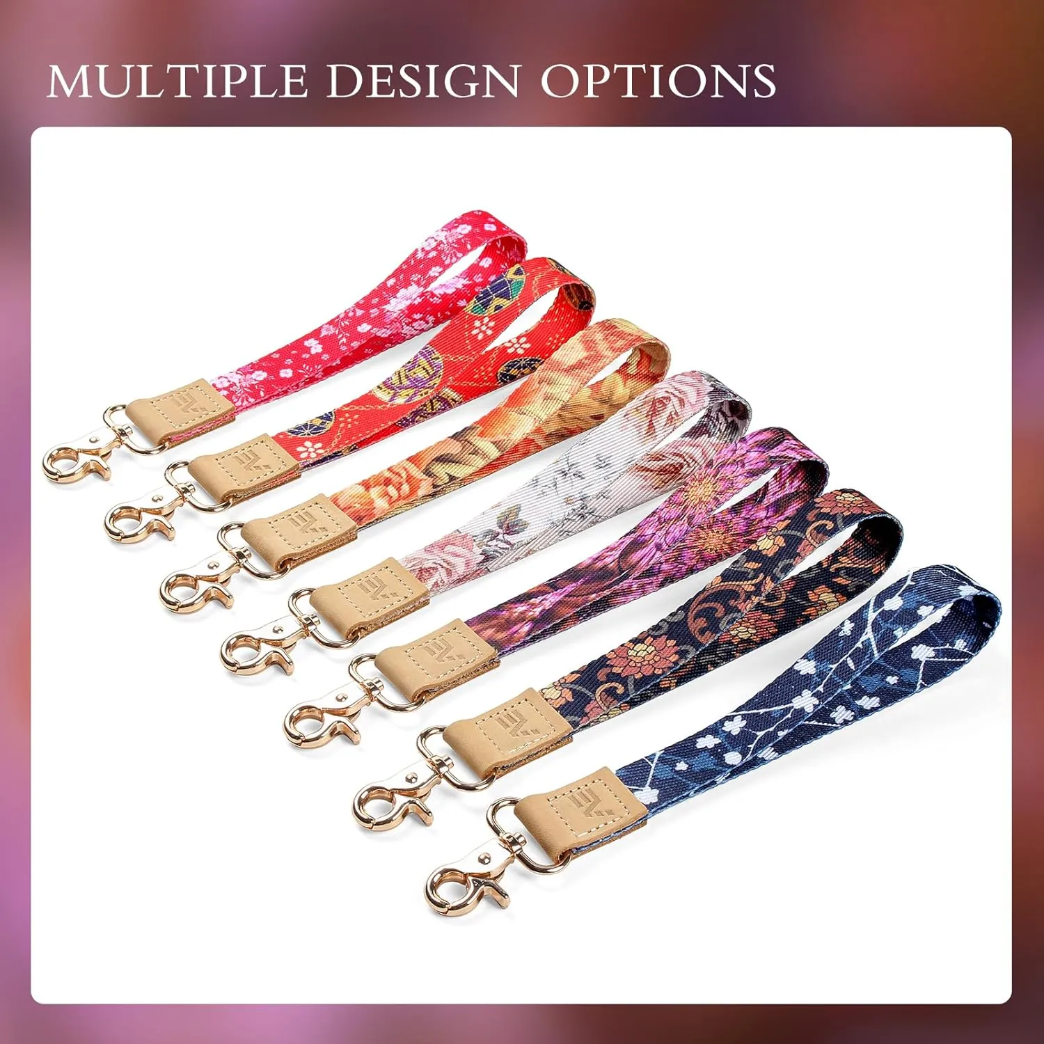EcoVision Cute Keychain Lanyards for Keys, Wristlet Key lanyard for Women, Badge Lanyards Strap with 2 keyrings