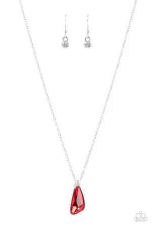 Envious Extravagance Red Rhinestone Necklace - Paparazzi Accessories