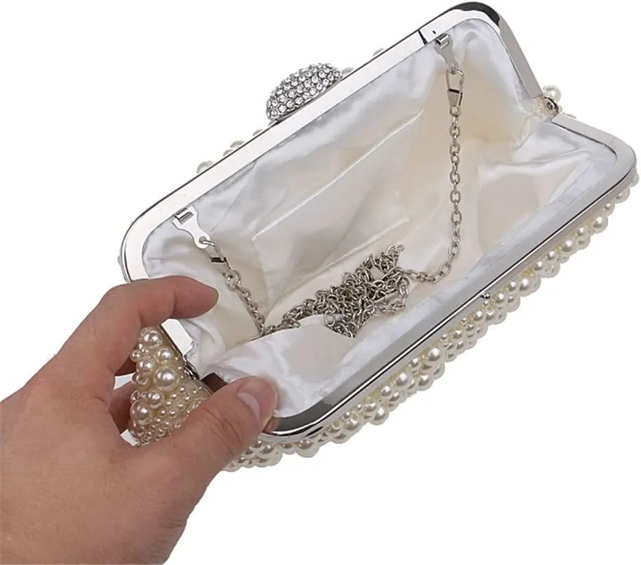 Evening Bags Crystal Small Women Bag Cross Body Clutch Bags and Purses Beaded Diamond Evening Bags for Party Wedding(E)