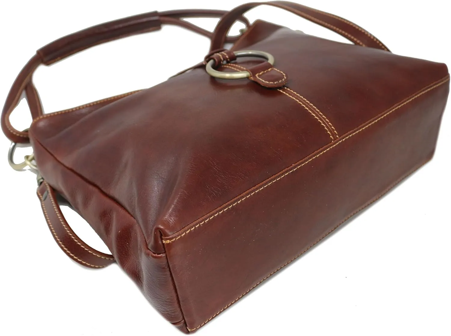 Floto Luggage Italian Tavoli Tote, Vecchio Brown, Medium