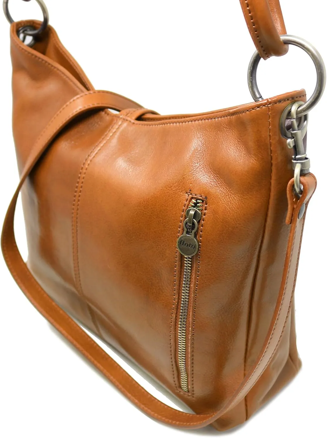 Floto Tavoli Leather Shoulder Bag Women's Handbag with Crossbody Strap