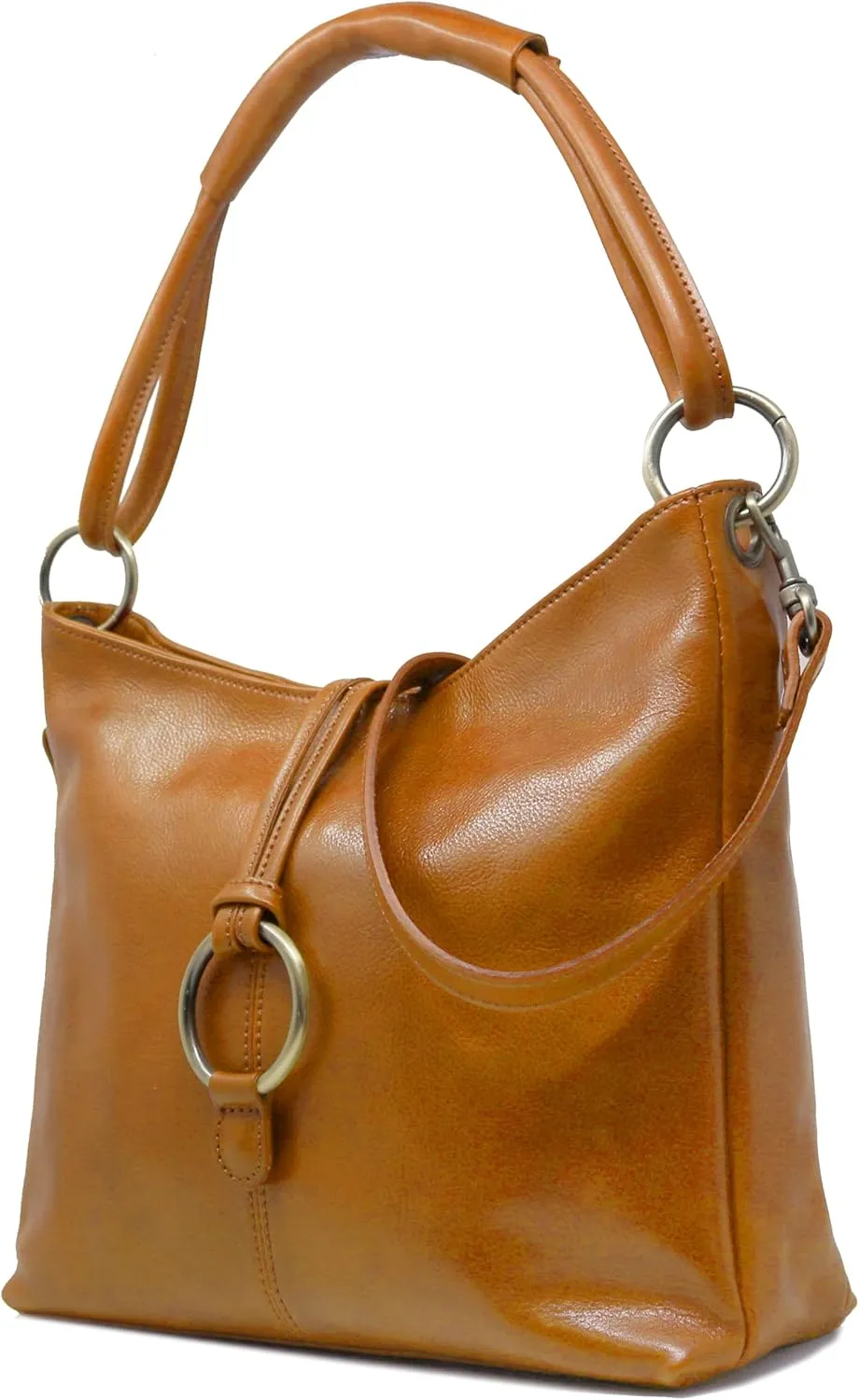 Floto Tavoli Leather Shoulder Bag Women's Handbag with Crossbody Strap