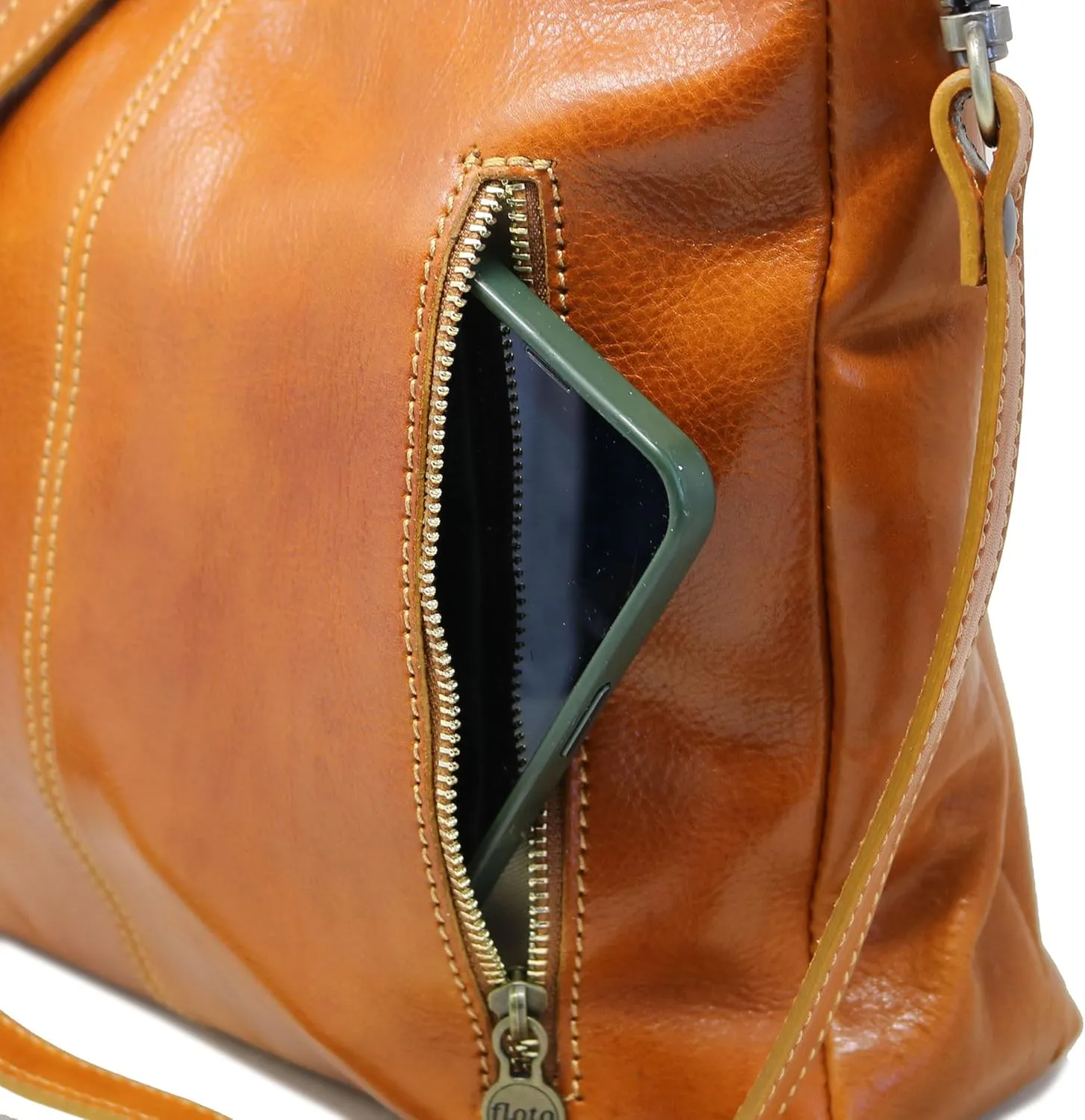 Floto Tavoli Leather Shoulder Bag Women's Handbag with Crossbody Strap