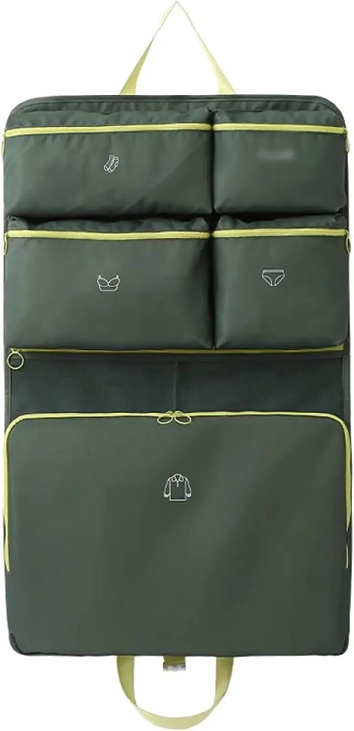 Foldie Travel Expandable Makeup Bag With Compartments Megabag Carry on Convertible Garment Duffel Bag