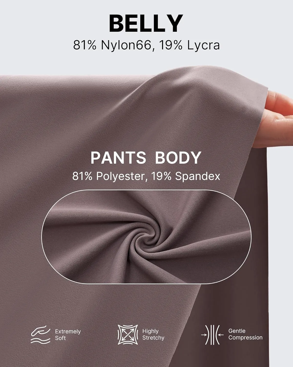 G4Free Maternity Pants Over The Belly Yoga Dress Work Pregnancy Pants Stretchy Lounge Wide Leg Trousers with Pockets