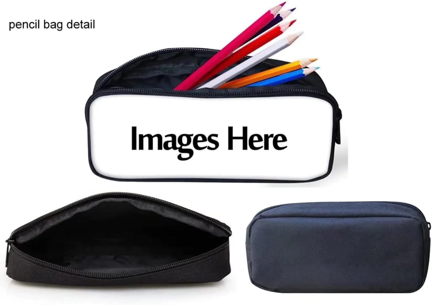 GIFTPUZZ 5 Pieces Dancing Skeleton Pattern School Bag Set Kids Boys Girls Backpack with Lunch Bag Cooler Insulated   Pencil Case Small Storage   Drawstring Bag   Keychain Bookbag Rusksack