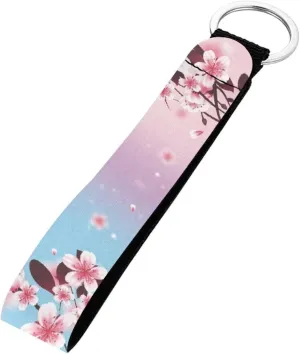 GIFTPUZZ Wristlet Keychain Neoprene Hand Wrist Lanyard Keyring Key Chains Metal Rings Clip Keys Holder for Women Men Kids