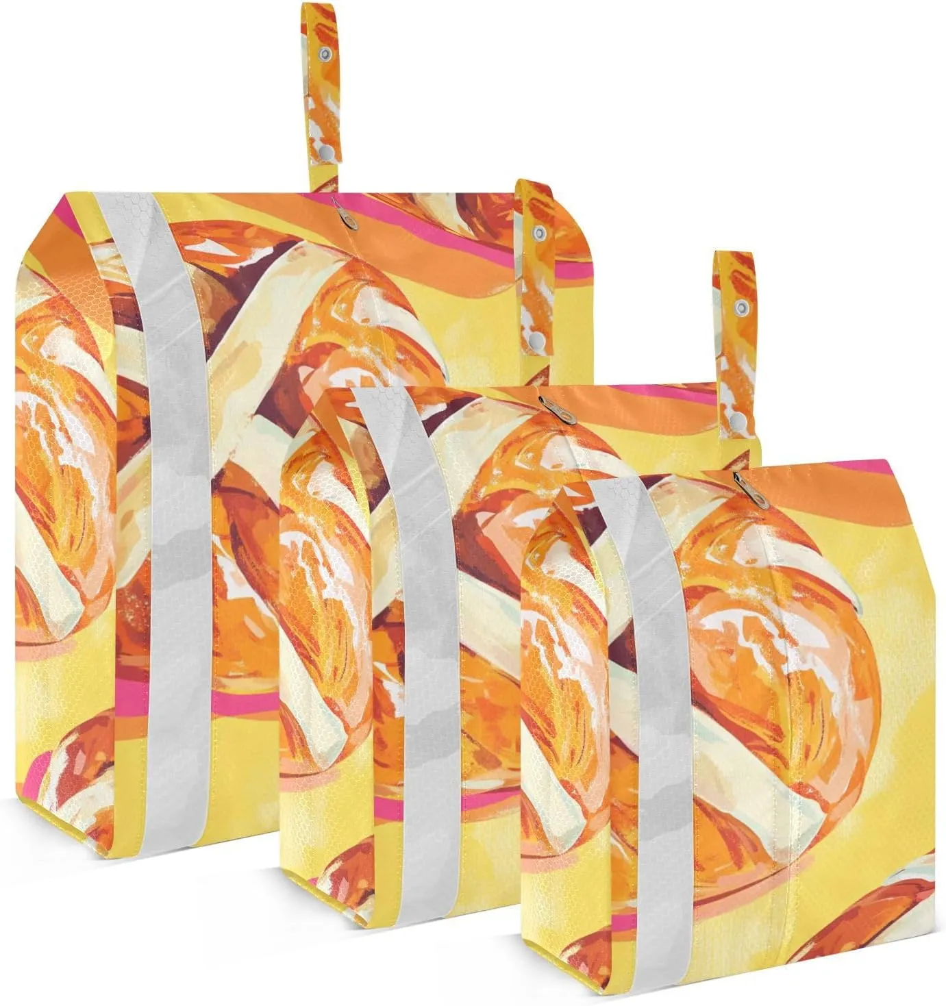 Happy Easter Hot Cross Buns 3 Set Travel Packing Cubes For Suitcases, Foldable, Garment Bag Closet Storage, Luggage Space Saver, Organizadores De Maletas Para