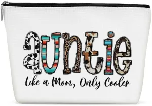 Inspirational Western Makeup Bag, Aunt Gifts Auntie Gift Ideas Western Gifts, Western Accessories for Women, Vintage Cowgirl Cosmetic Bag for Auntie Aunt Birthday Christmas Travel Toiletry Bag