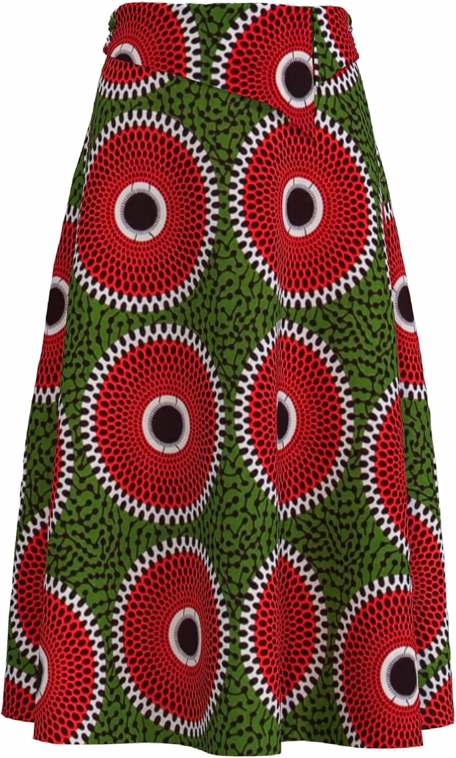 iooiooi African Skirt for Women Trendy High Waist Ankara Print Long Skirt for Ladies Party Clothing