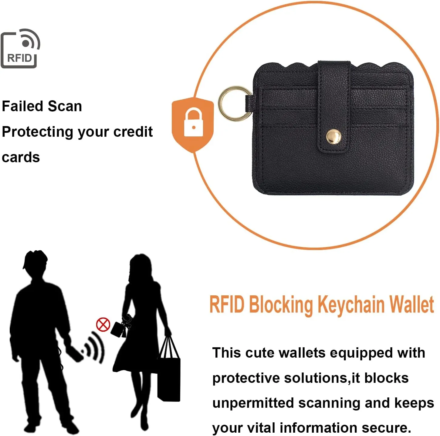 Keychain Wallet Wristlet Small Credit Card Holder Bracelet Key Chain Purse Bangle Tassel Beads Key Rings for Women