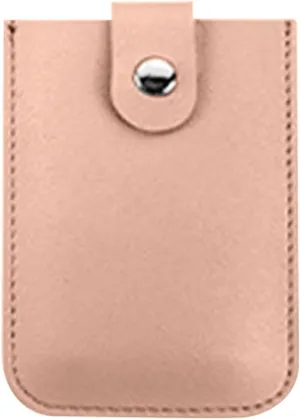 Keychain Wristlet Keychains Slim PU Leather Card Holder For Men Women Wallet Business Card Case Id (Pink, One Size)