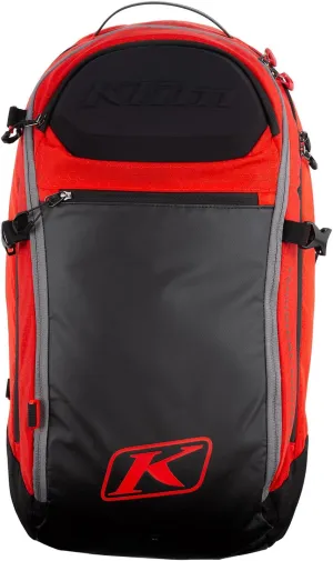 KLIM Krew 22 Pack Technical Snowmobile Backpack - Fiery Red - Black