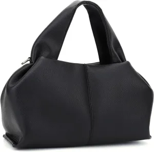 Ladies Large Capacity Tote Bag Women Solid Casual Grocery Bag Vintage Leather Crossbody Shoulder Bag Elegant Tote Handbag