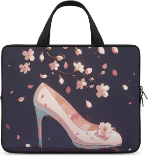 Laptop Case Sleeve Shockproof Computer Carrying Bag Crystal High Heels Laptop Bag Tote Lightweight Notebook Case Cover Traveling Briefcase Handle Bags for Travel Business 12inch