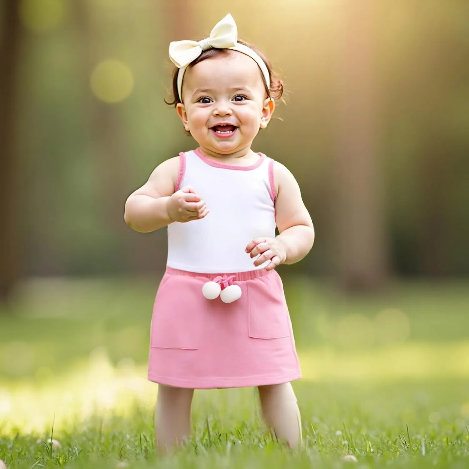 Madjtlqy Toddler Girl Summer Clothes Sleeveless Tank Tops Solid Color Skorts Shorts 2Pcs Baby Outfit 1-5Y