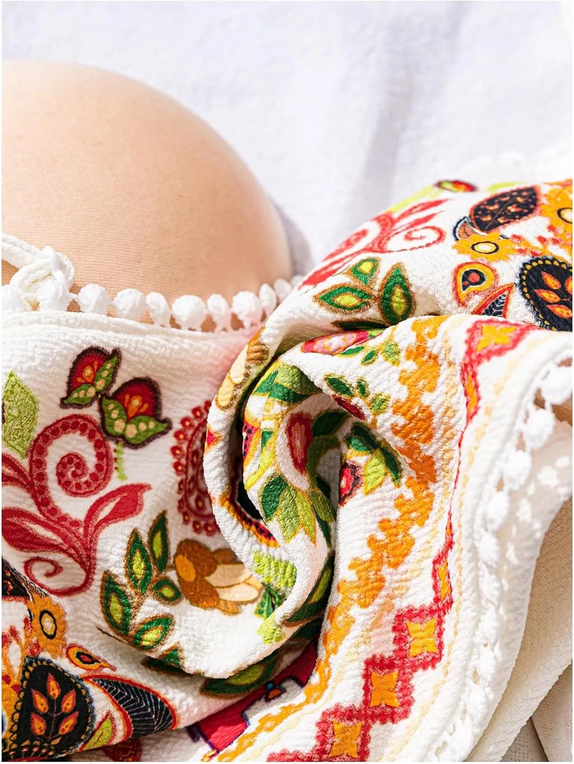 MakeMeChic Women's Spaghetti Strap Camisole Floral Print Backless Boho Cami Crop Tops