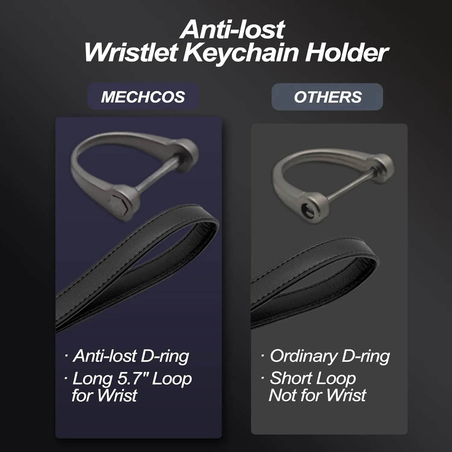 MECHCOS Long Wristlet Key Chain
