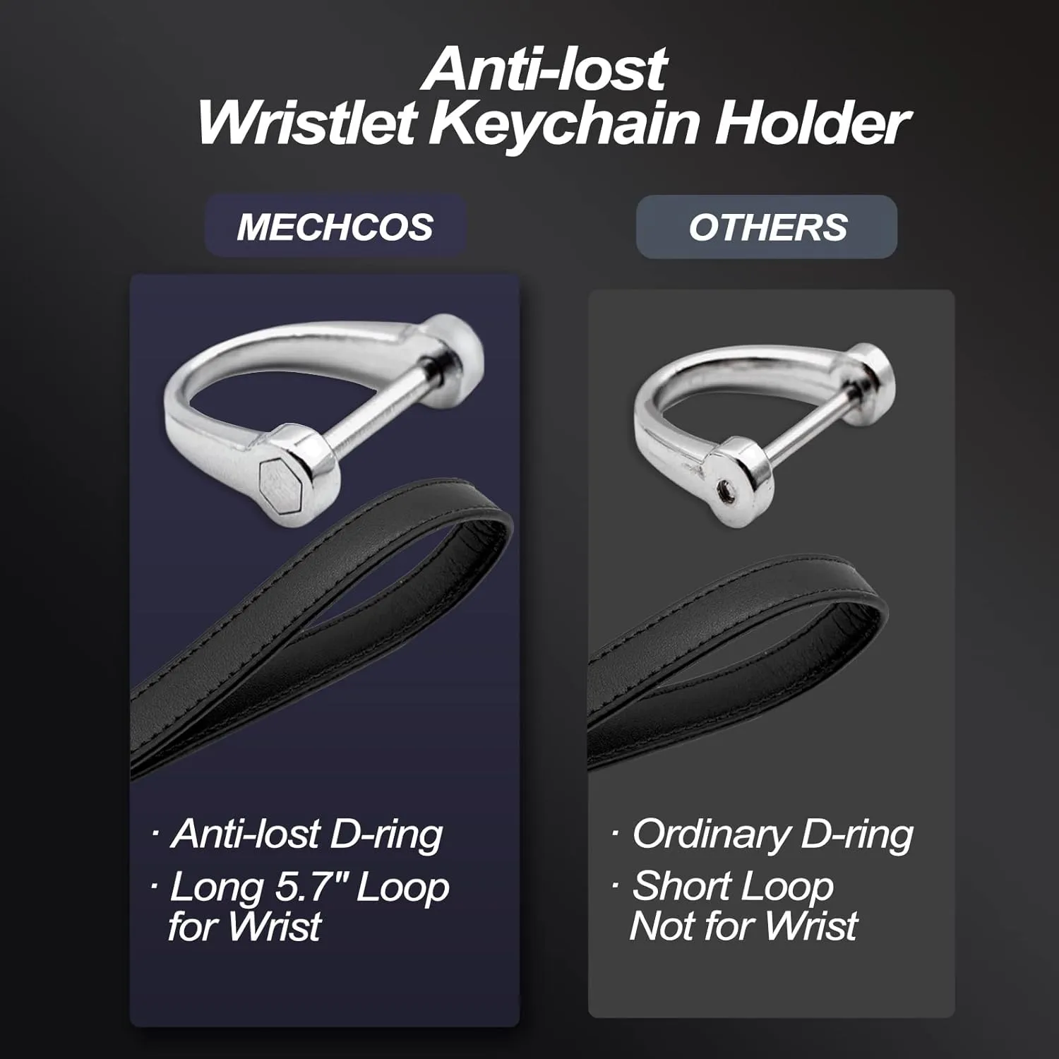 MECHCOS Long Wristlet Key Chain