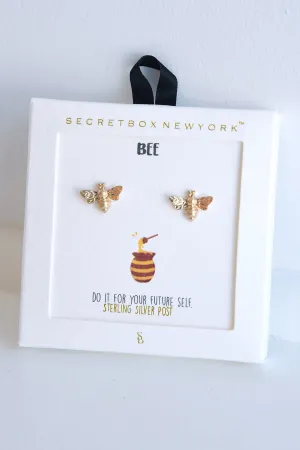 MINI BEE STUD EARRINGS