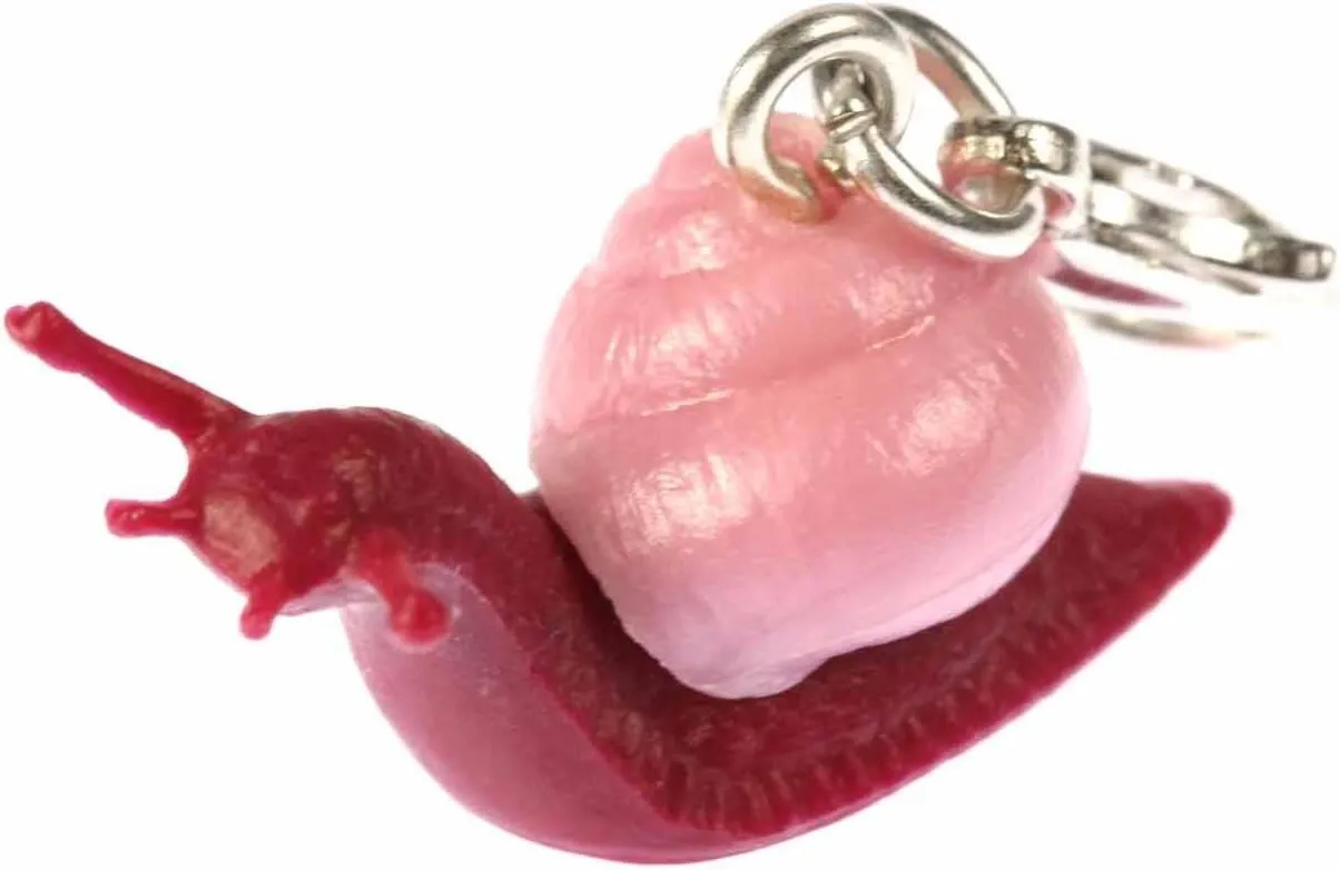 Miniblings Snail Slug Charm Pendant Zipper Pull Bracelet Wristlet Pink