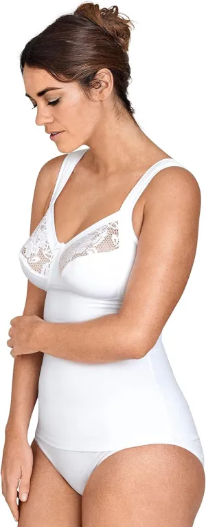 Miss Mary of Sweden Lovely Lace Womens Slimming Camisole with Built-in Bra