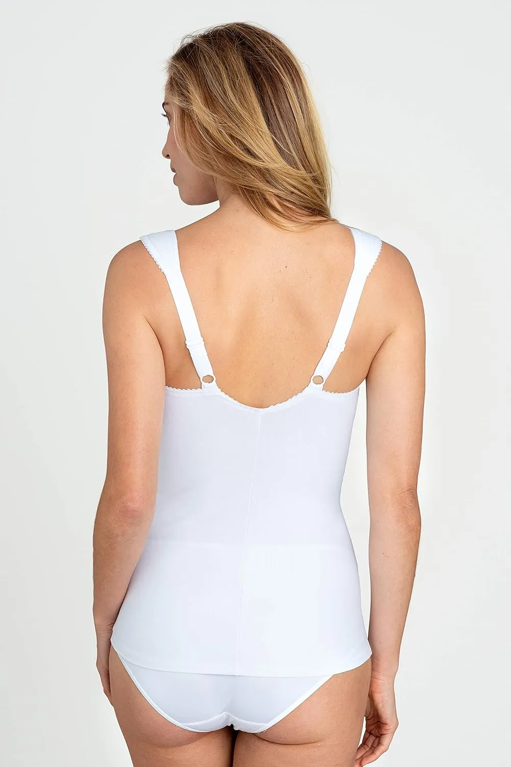Miss Mary of Sweden Lovely Lace Womens Slimming Camisole with Built-in Bra