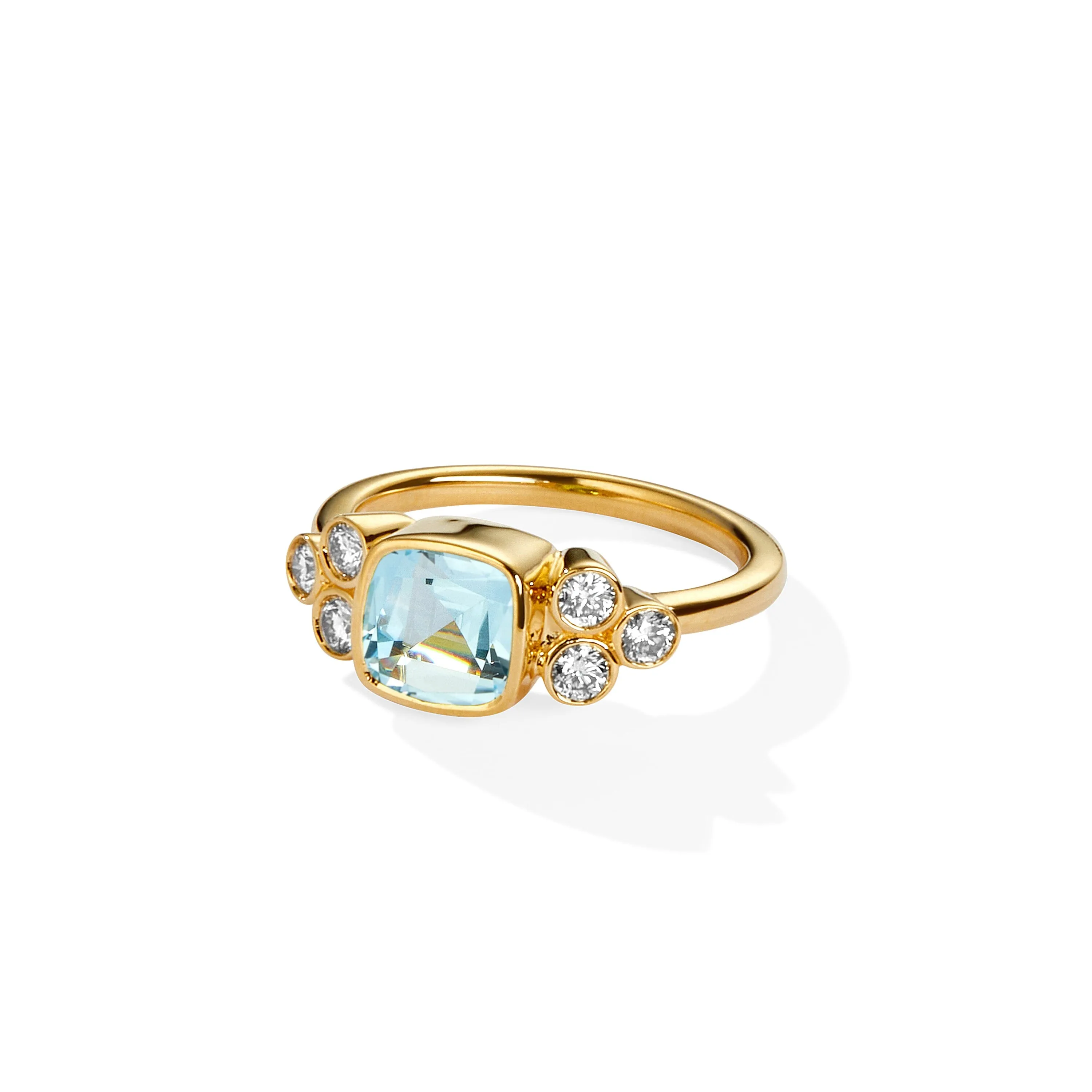 Mogul Cushion Diamond Ring