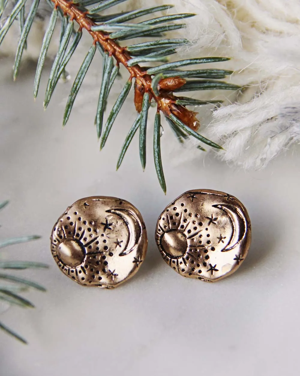 Moonstruck Earrings in Gold