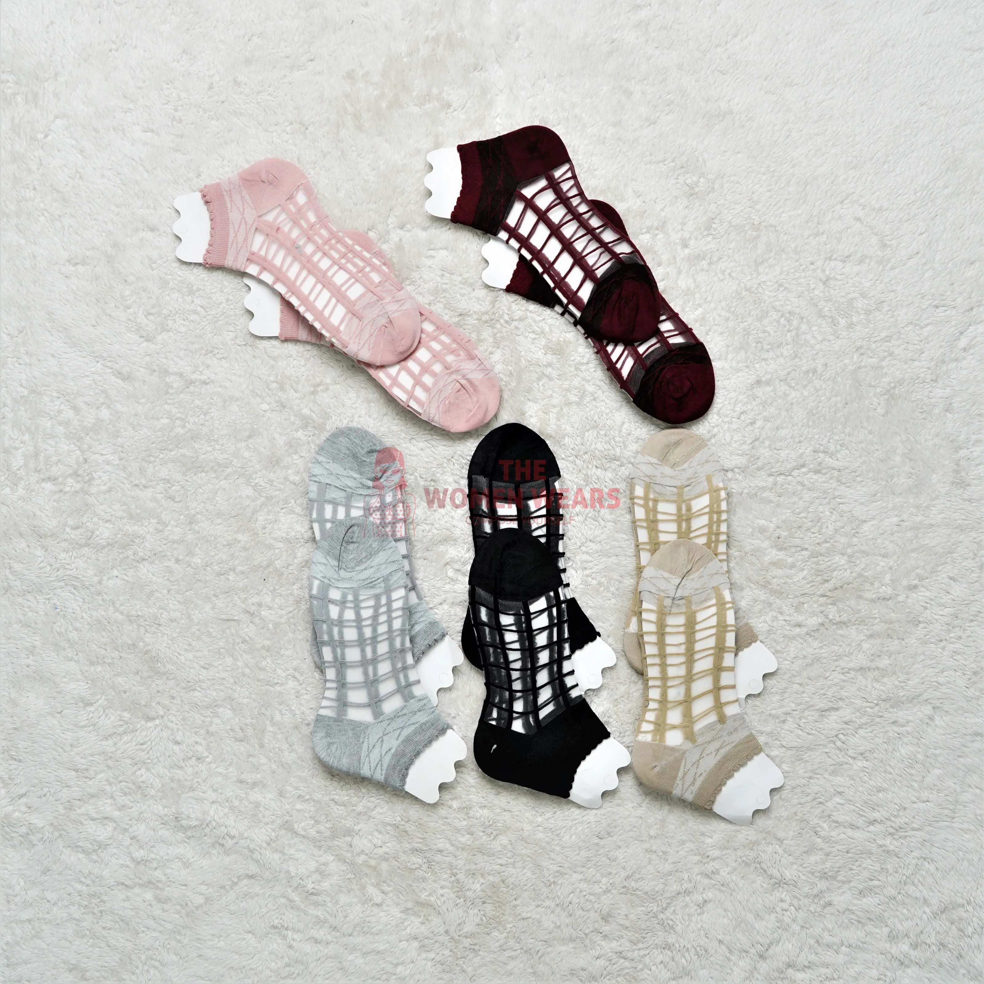 New Girls Transparent Anklet Net Socks SK (0003)