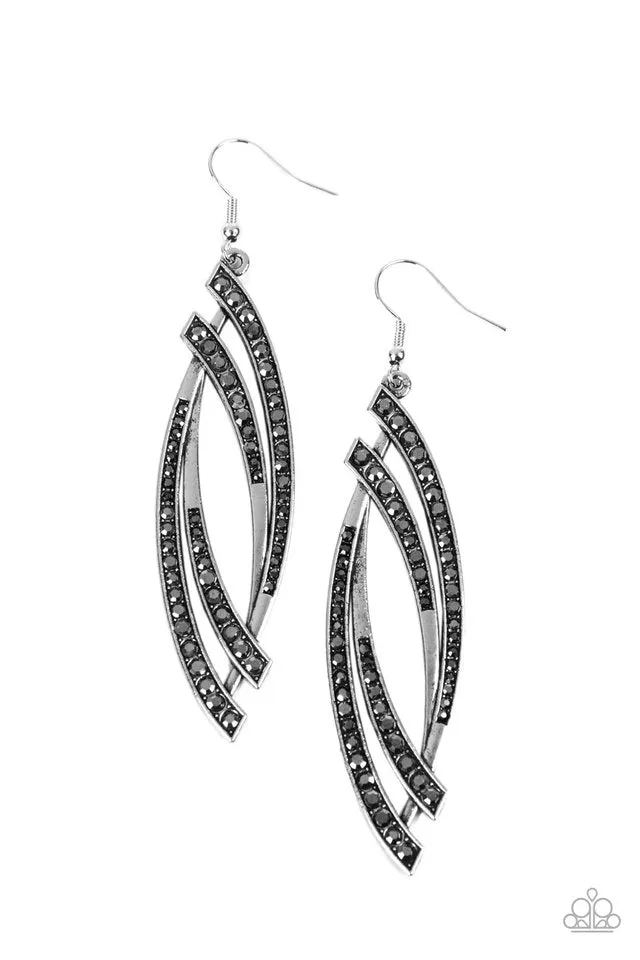 Paparazzi Earring ~ Twinkle for Two - Silver