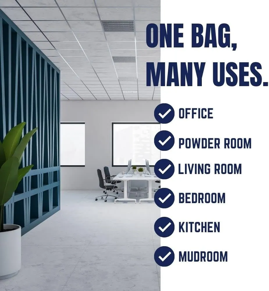 Plasticplace 4 Gallon Trash Bags  0.7 Mil  Drawstring White Garbage Can Liners  17" x 16" (100 Count)