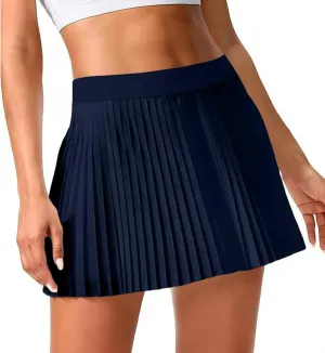 Pleated Tennis Skirts for Women with Pockets Shorts High Waisted Athletic Skorts for Golf Running Workout
