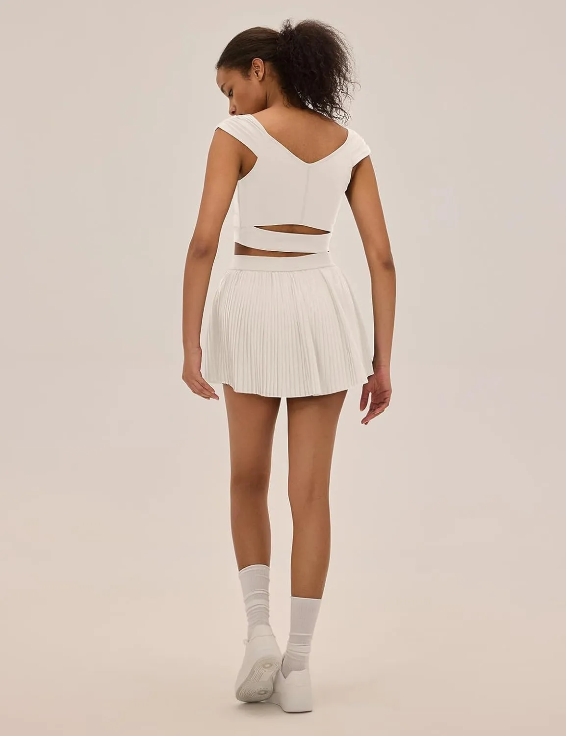 Pleated Tennis Skirts for Women with Pockets Shorts High Waisted Athletic Skorts for Golf Running Workout